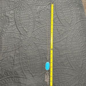 Kendra Scott Silver turquoise necklace with tassel